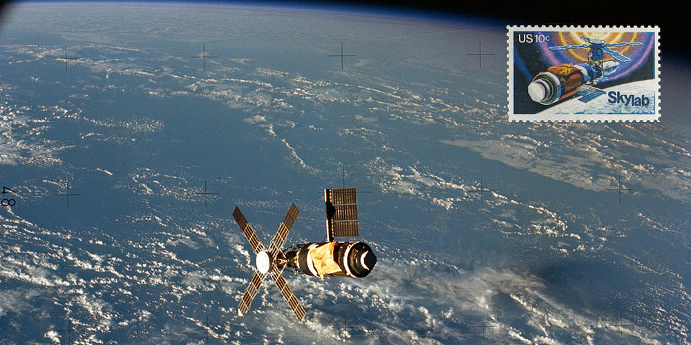 skylab and commeration stamp