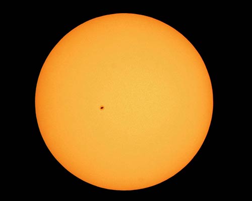 sun with one sunspot