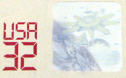 Space program stamp